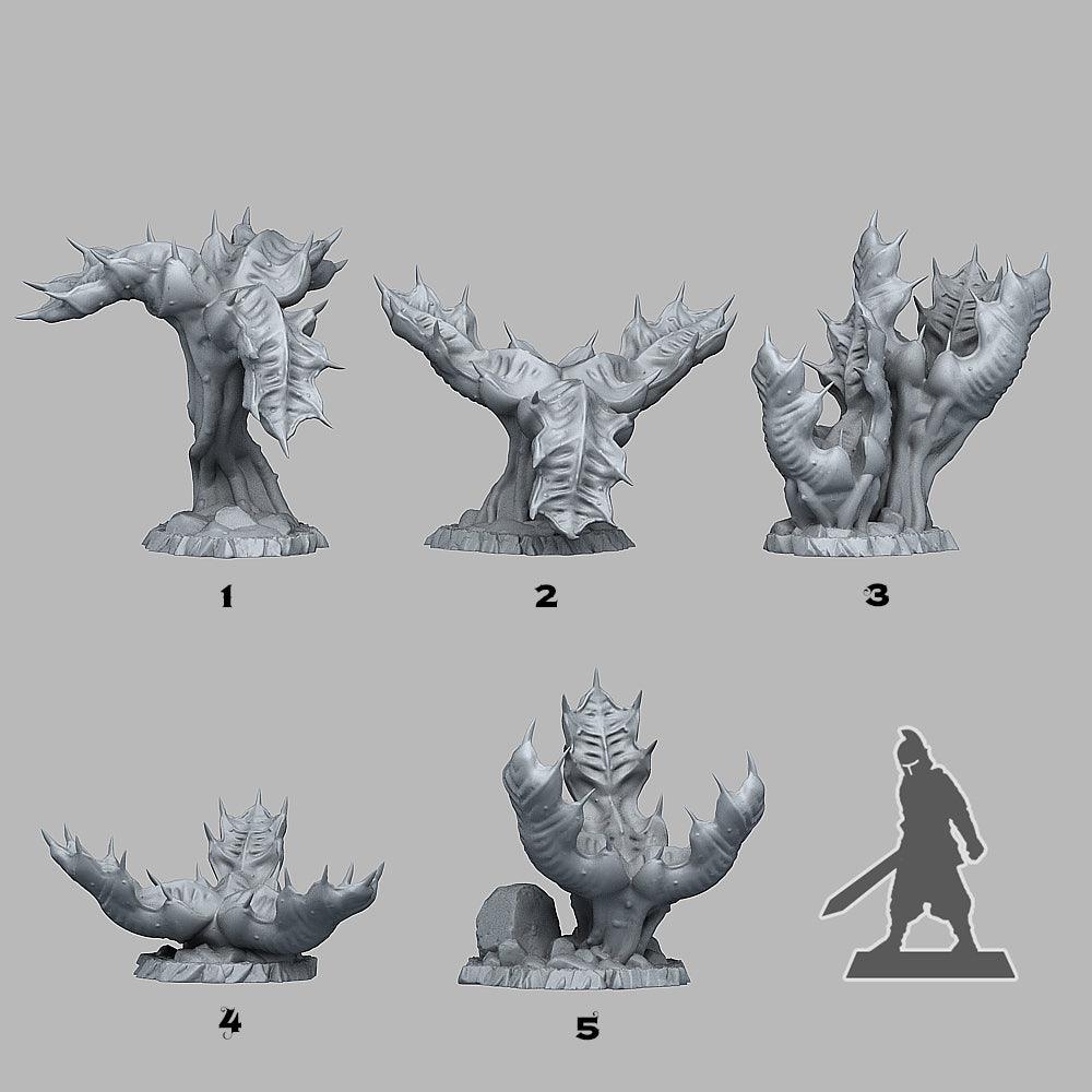 3D Printed Fantastic Plants and Rocks Dragontongue Mancatcher 28mm - 32mm D&D Wargaming