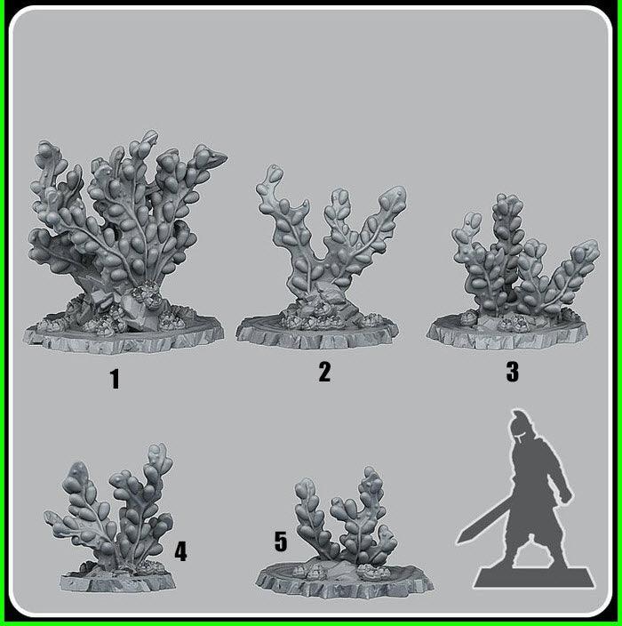 3D Printed Fantastic Plants and Rocks Giant Brown Algae 28mm - 32mm D&D Wargaming