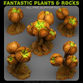 3D Printed Fantastic Plants and Rocks INSANITY SPORE PODS 28mm - 32mm D&D Wargaming
