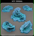 3D Printed Fantastic Plants and Rocks Icy Coral 28mm - 32mm D&D Wargaming