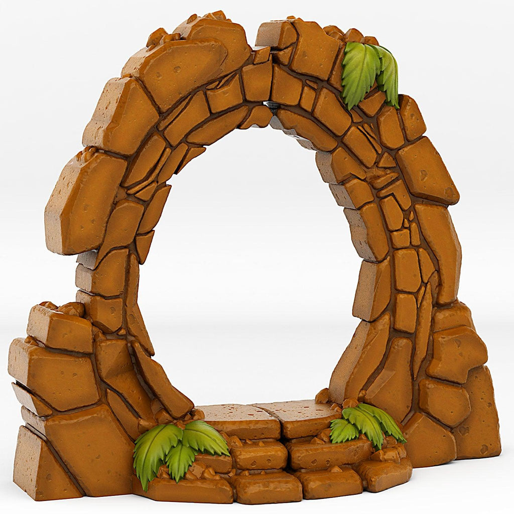 3D Printed Fantastic Plants and Rocks Jurassic Portal With Its Forgotten Effect 28mm - 32mm D&D Wargaming
