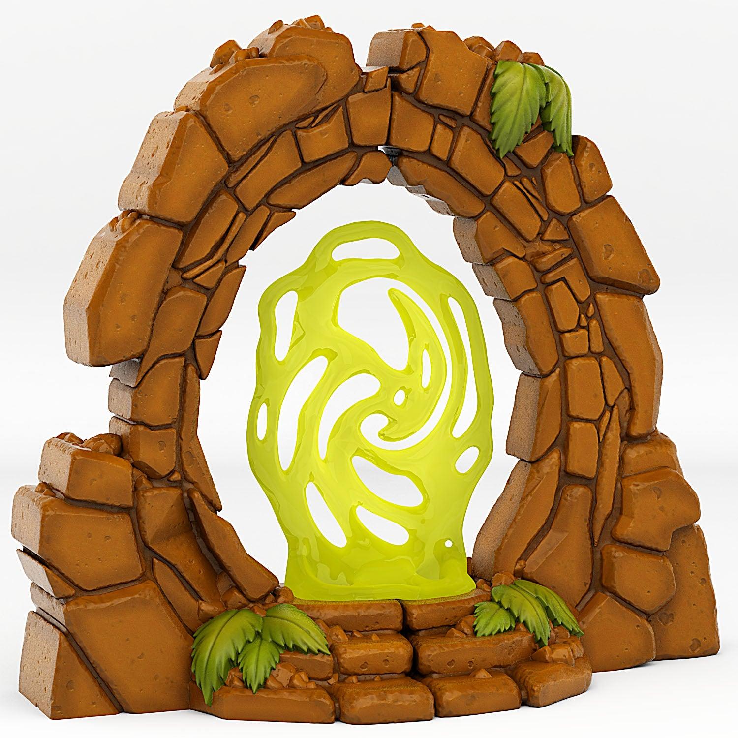 3D Printed Fantastic Plants and Rocks Jurassic Portal With Its Forgotten Effect 28mm - 32mm D&D Wargaming