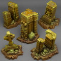 3D Printed Fantastic Plants and Rocks MAUSOLEUM RUINS 28mm - 32mm D&D Wargaming
