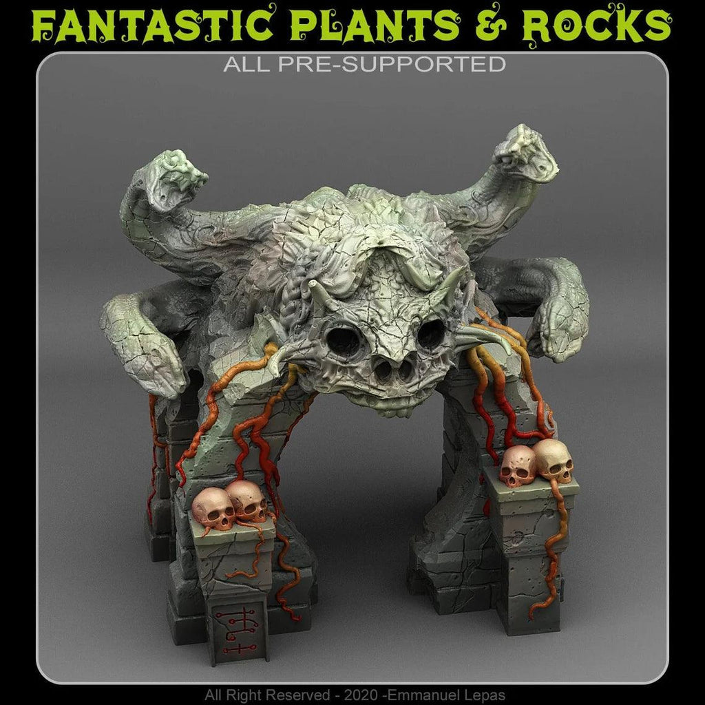 3D Printed Fantastic Plants and Rocks MEDUSA'S LAIR ENTRANCE 28mm - 32mm D&D Wargaming