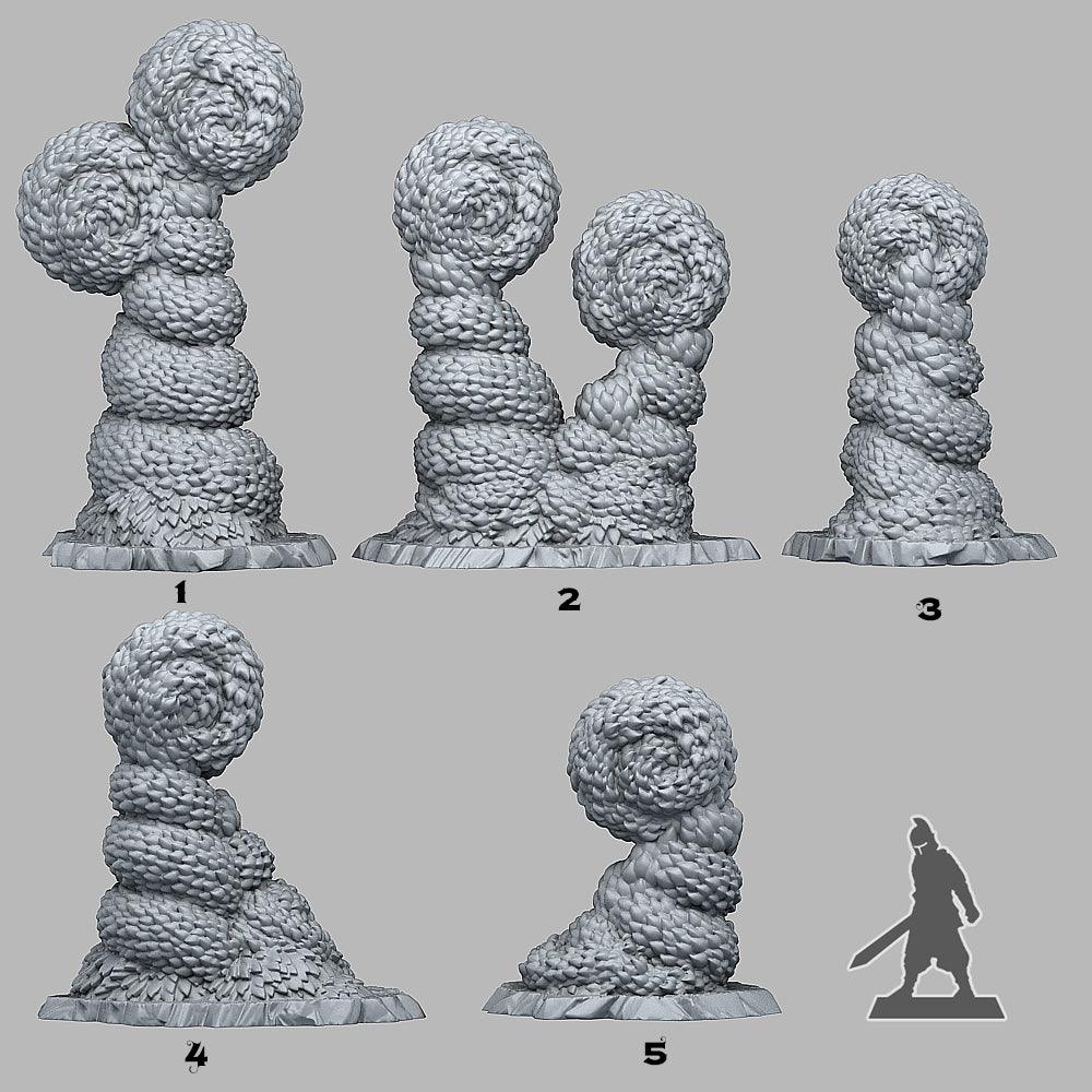 3D Printed Fantastic Plants and Rocks Majestic Hedge 28mm - 32mm D&D Wargaming