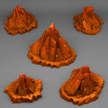 3D Printed Fantastic Plants and Rocks Martian Rocks 28mm - 32mm D&D Wargaming
