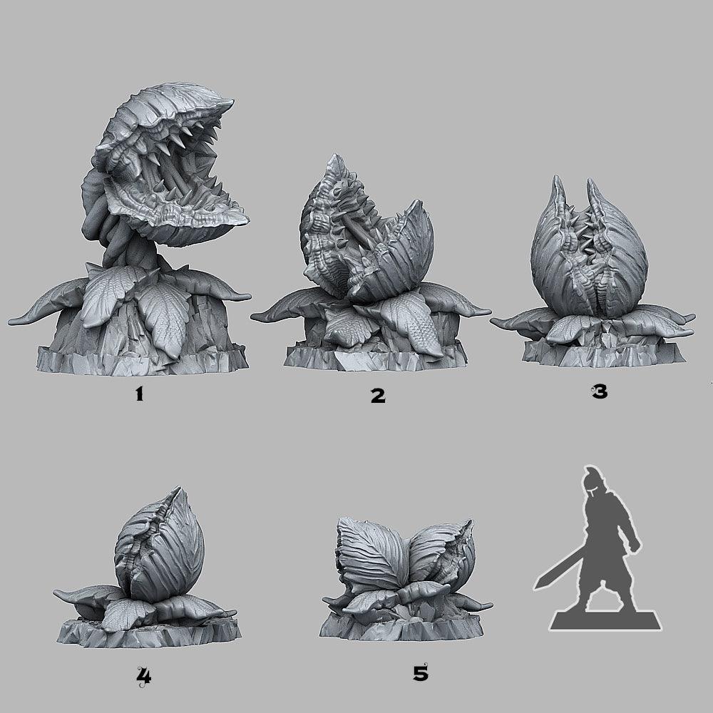 3D Printed Fantastic Plants and Rocks Massive Carnivorous Plants 28mm - 32mm D&D Wargaming