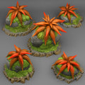 3D Printed Fantastic Plants and Rocks Mysterious Starfish Flowers 28mm - 32mm D&D Wargaming
