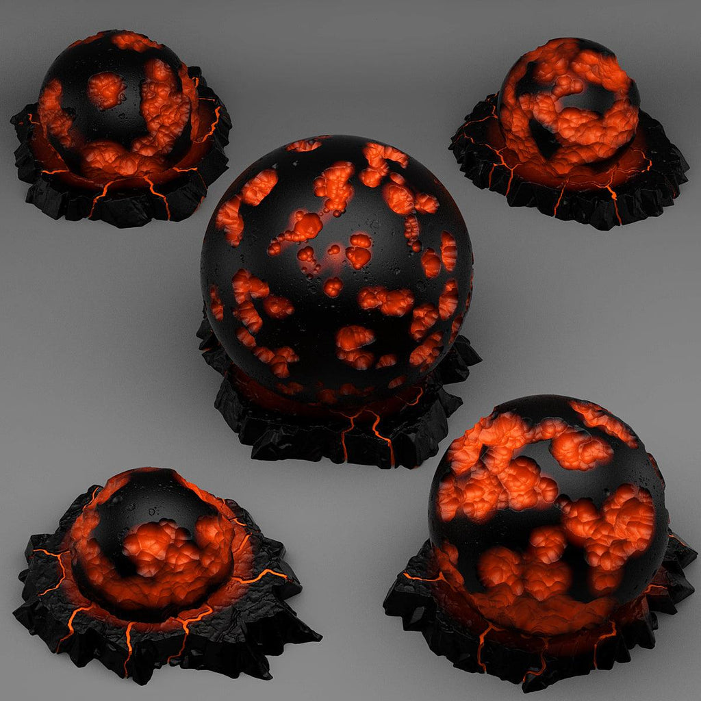 3D Printed Fantastic Plants and Rocks NECROTIC FOCUS CRYSTALS 28mm - 32mm D&D Wargaming