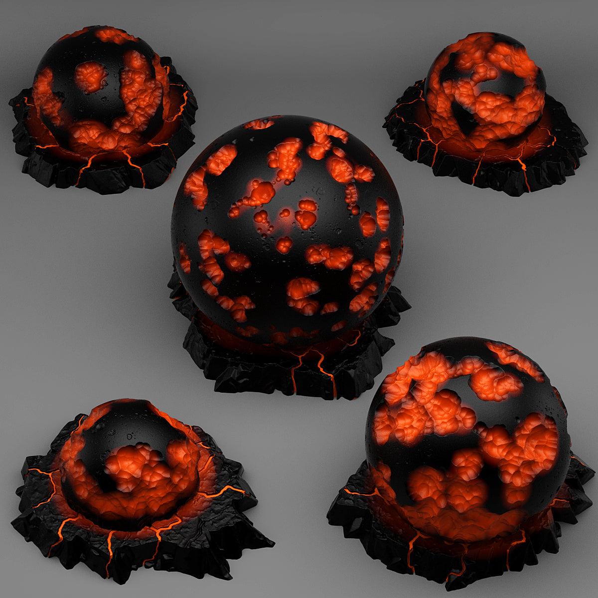 3D Printed Fantastic Plants and Rocks NECROTIC FOCUS CRYSTALS 28mm - 32mm D&D Wargaming