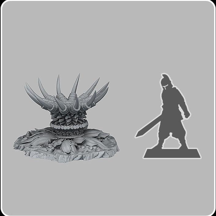 3D Printed Fantastic Plants and Rocks Ocean Sea Terrain Set 28mm - 32mm D&D Wargaming