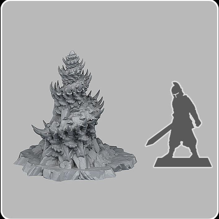 3D Printed Fantastic Plants and Rocks Ocean Sea Terrain Set 28mm - 32mm D&D Wargaming
