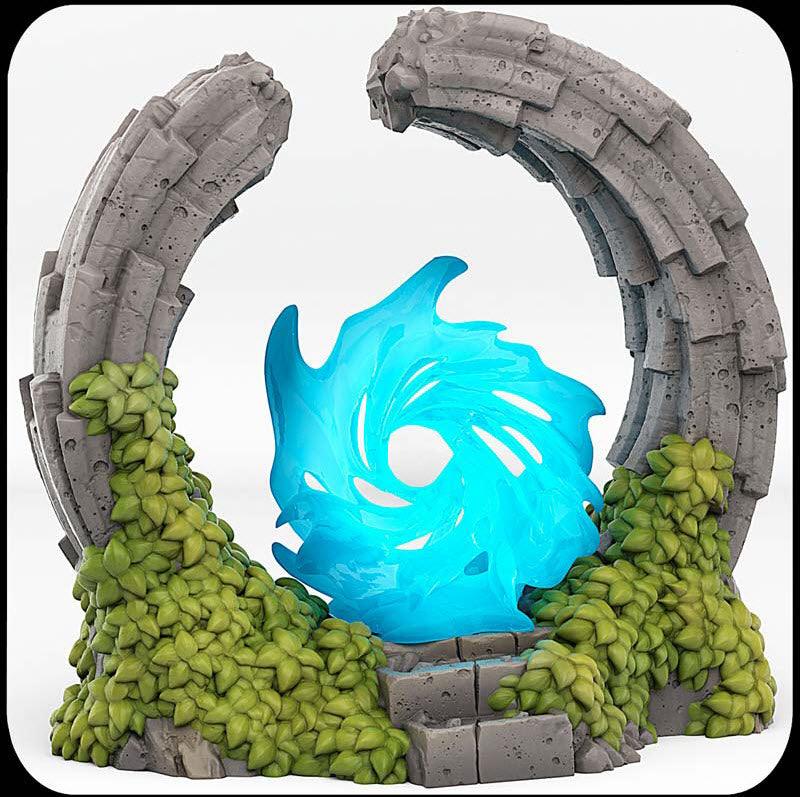 3D Printed Fantastic Plants and Rocks Pandora Portal With Its Water Vortex Effect 28mm - 32mm D&D Wargaming