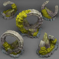 3D Printed Fantastic Plants and Rocks Pandora Ruins 28mm - 32mm D&D Wargaming