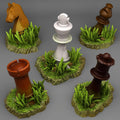 3D Printed Fantastic Plants and Rocks RED QUEEN'S CHESS 28mm - 32mm D&D Wargaming