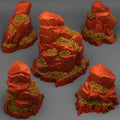 3D Printed Fantastic Plants and Rocks Red Giant Rock 28mm - 32mm D&D Wargaming
