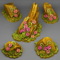 3D Printed Fantastic Plants and Rocks Rocks Of Roses 28mm - 32mm D&D Wargaming