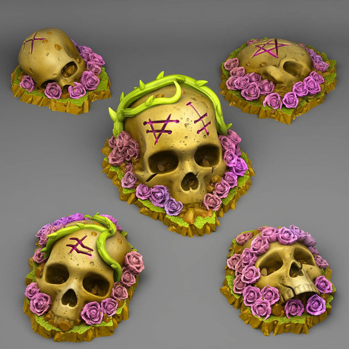 3D Printed Fantastic Plants and Rocks Roses Od Death 28mm - 32mm D&D Wargaming