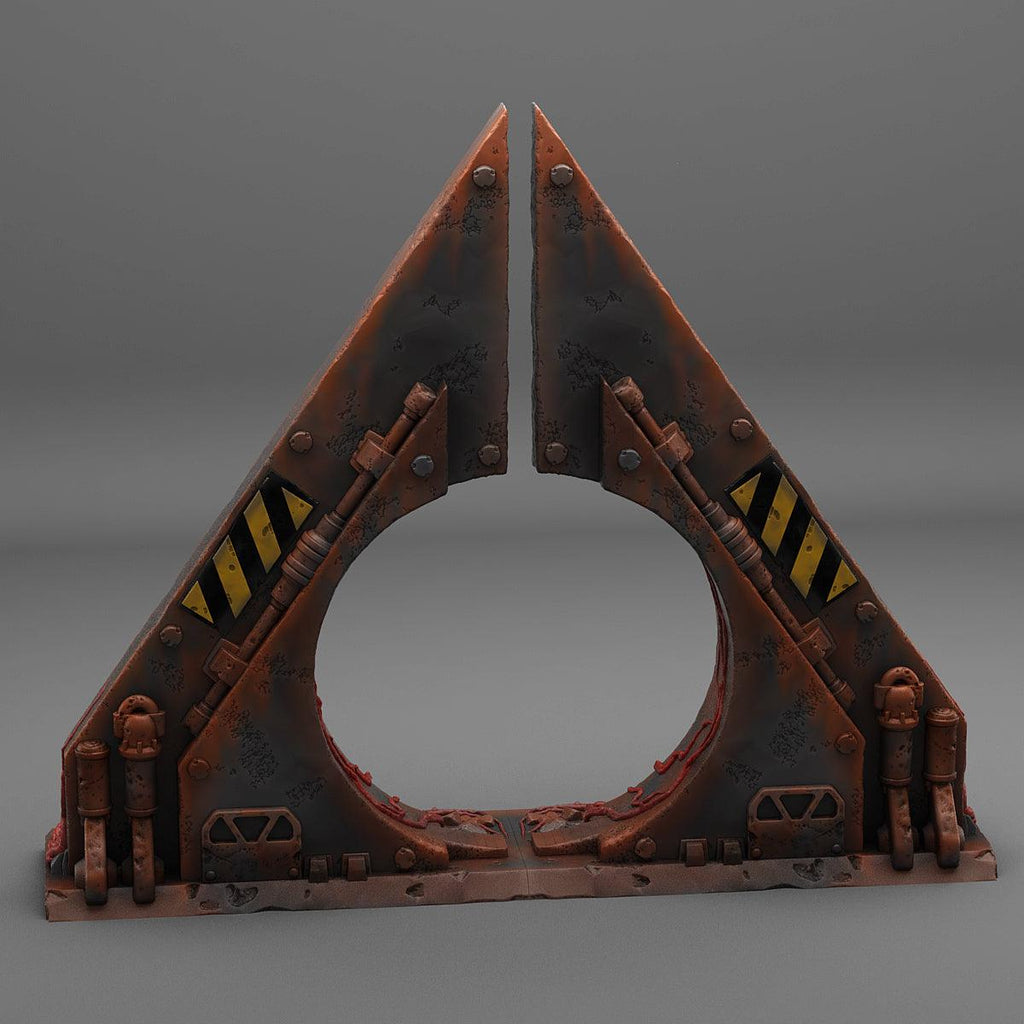 3D Printed Fantastic Plants and Rocks Sci-Fi Portal 28mm - 32mm D&D Wargaming