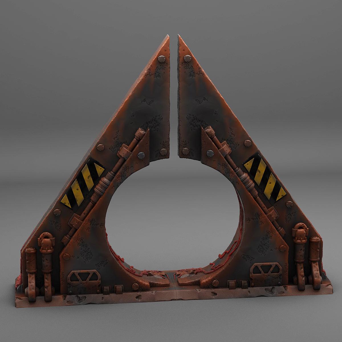 3D Printed Fantastic Plants and Rocks Sci-Fi Portal 28mm - 32mm D&D Wargaming