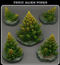 3D Printed Fantastic Plants and Rocks Toxic Alien Pines 28mm - 32mm D&D Wargaming