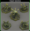 3D Printed Fantastic Plants and Rocks Trap Rocks 28mm - 32mm D&D Wargaming