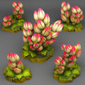 3D Printed Fantastic Plants and Rocks Tropical Flowers 28mm - 32mm D&D Wargaming