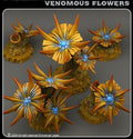 3D Printed Fantastic Plants and Rocks Venomous Flowers 28mm - 32mm D&D Wargaming
