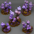 3D Printed Fantastic Plants and Rocks Zero Gravity Stones 28mm - 32mm D&D Wargaming