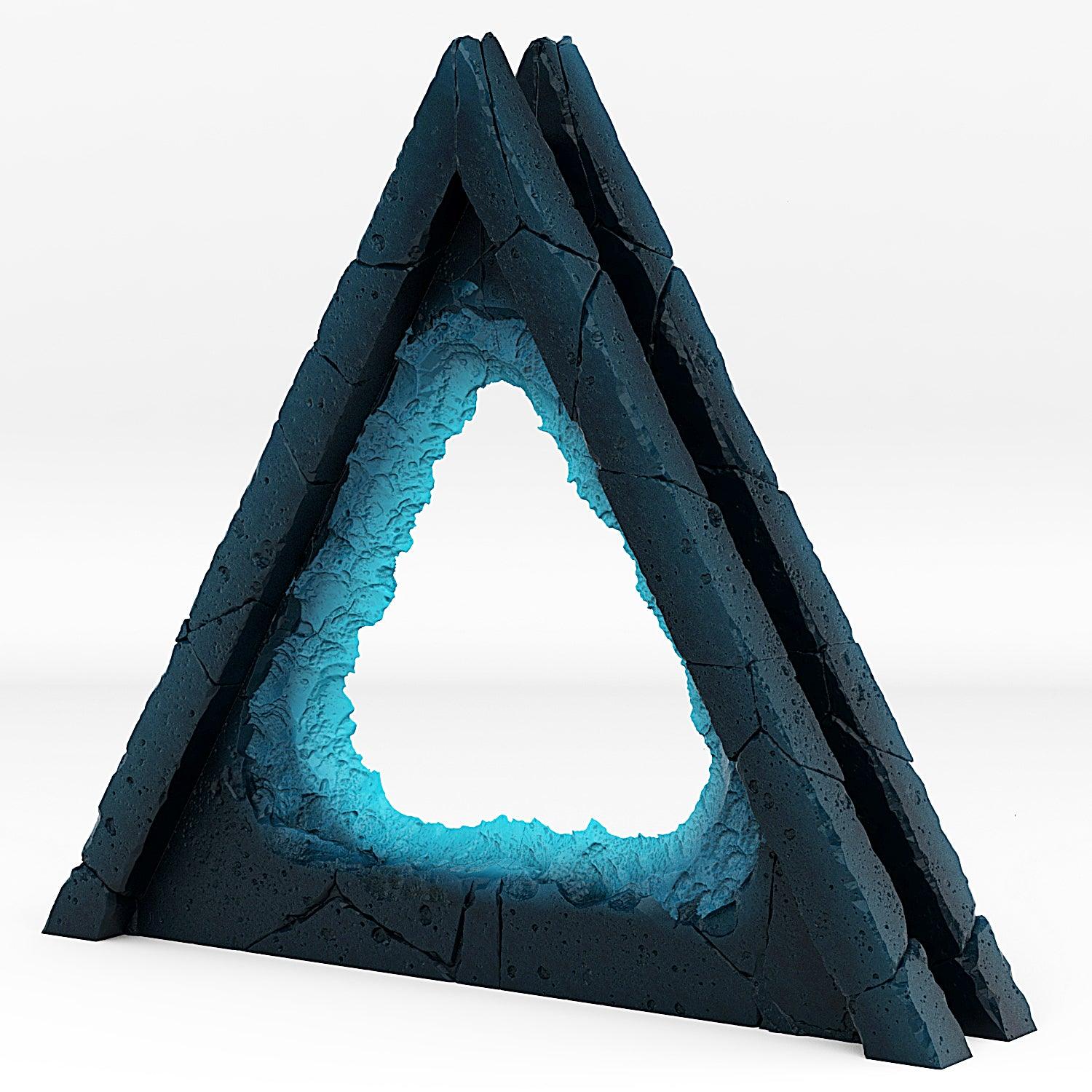 3D Printed Fantastic Portals and Effects Alien Pyramid Portal 28mm - 32mm D&D Wargaming
