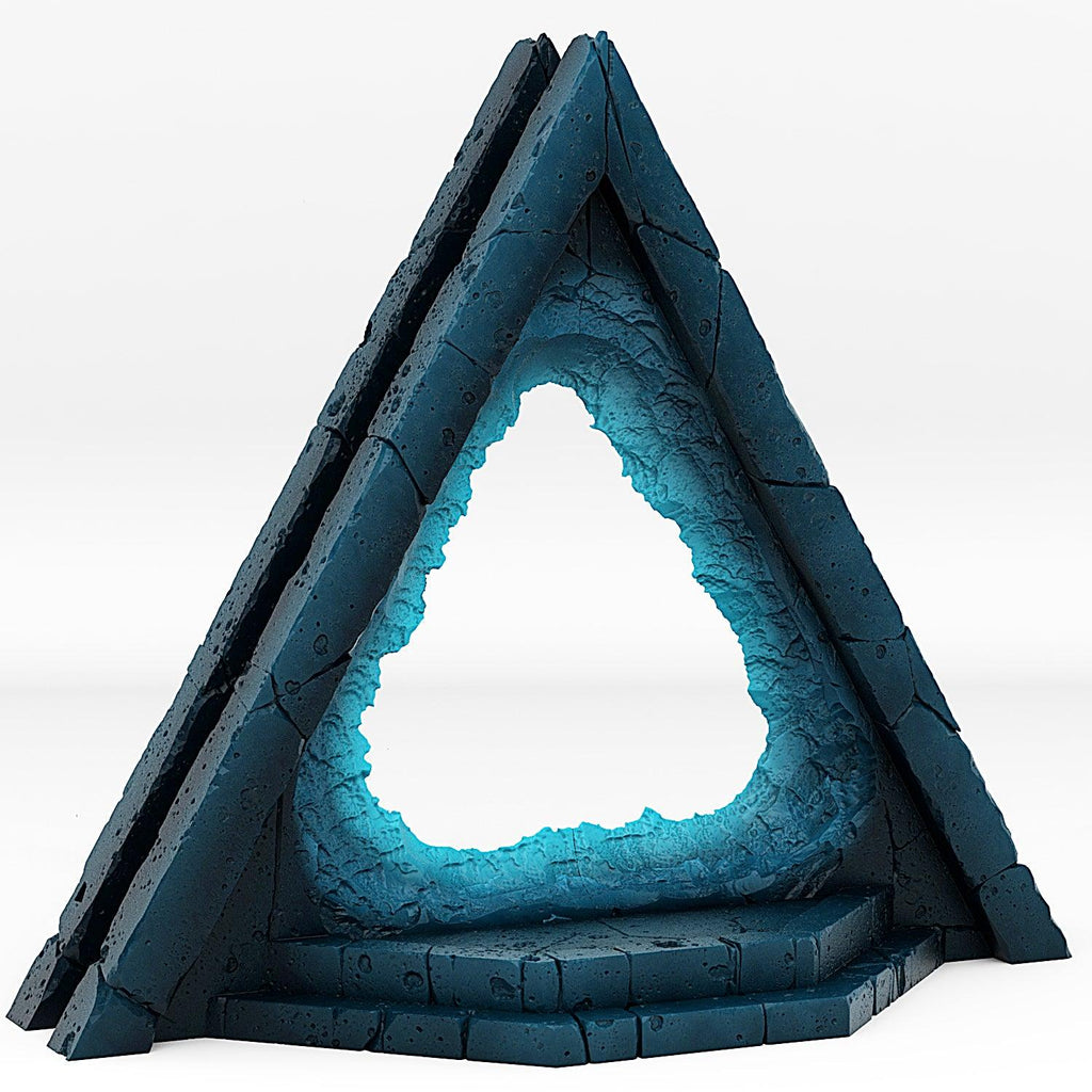 3D Printed Fantastic Portals and Effects Alien Pyramid Portal 28mm - 32mm D&D Wargaming