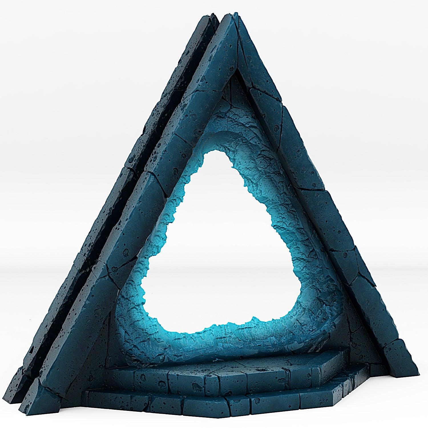 3D Printed Fantastic Portals and Effects Alien Pyramid Portal 28mm - 32mm D&D Wargaming