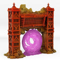 3D Printed Fantastic Portals and Effects Ancient Asian Temple Portal 28mm - 32mm D&D Wargaming