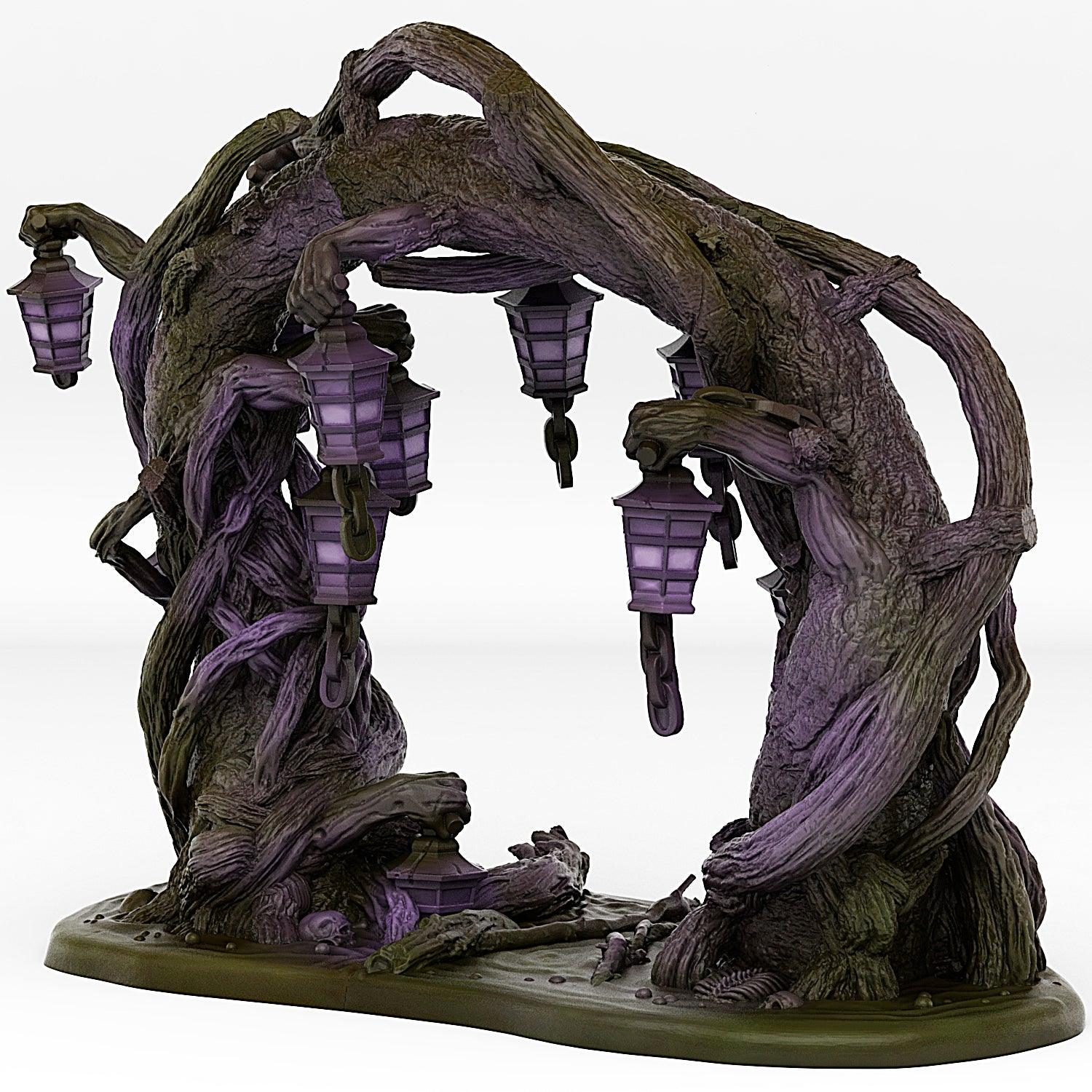 3D Printed Fantastic Portals and Effects Creepy Forest Portal 28mm - 32mm D&D Wargaming