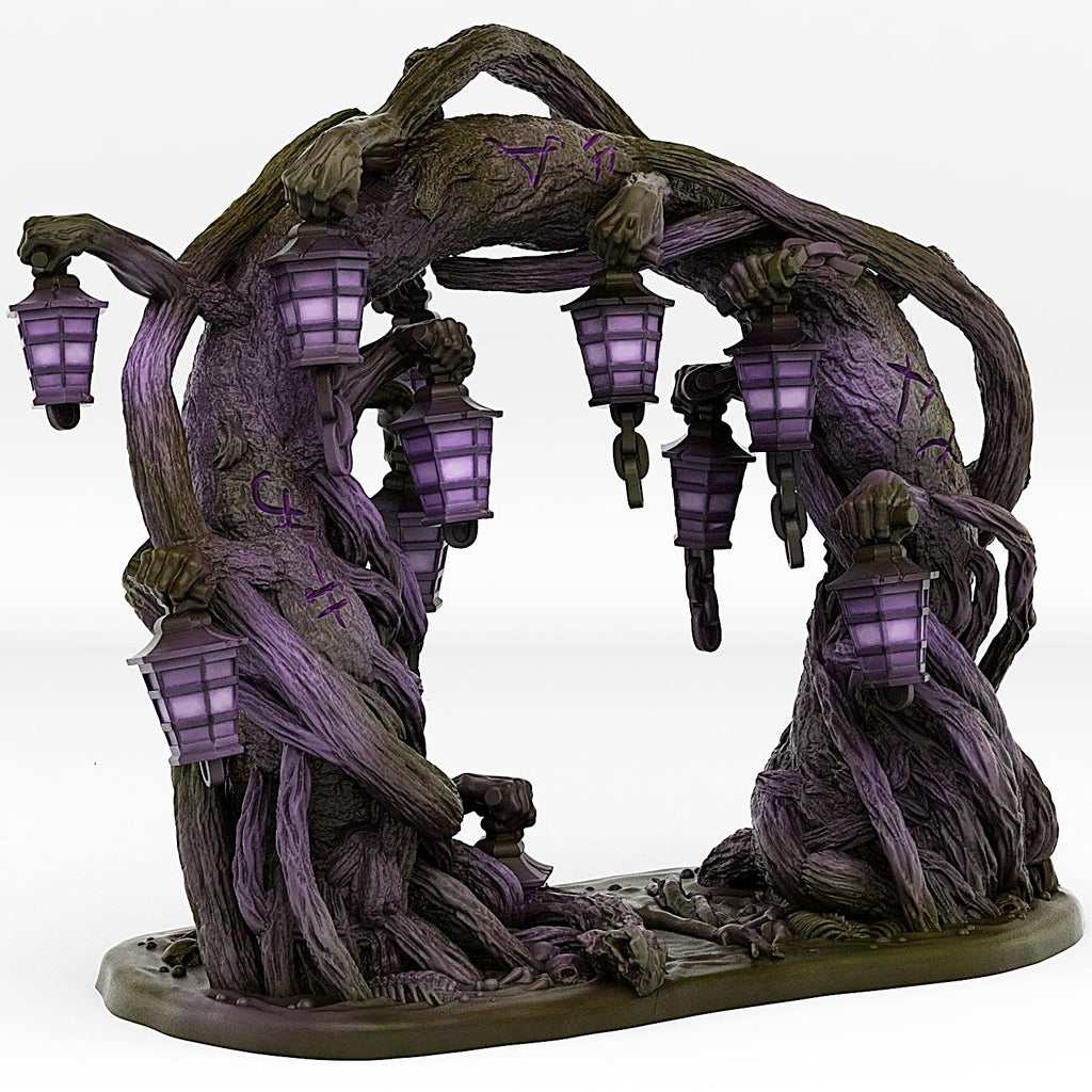 3D Printed Fantastic Portals and Effects Creepy Forest Portal 28mm - 32mm D&D Wargaming