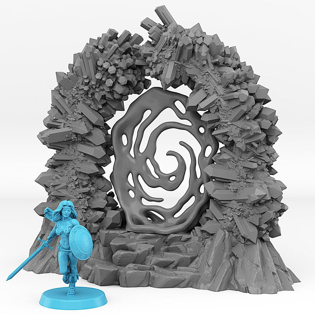3D Printed Fantastic Portals and Effects Crystal Portal 28mm - 32mm D&D Wargaming