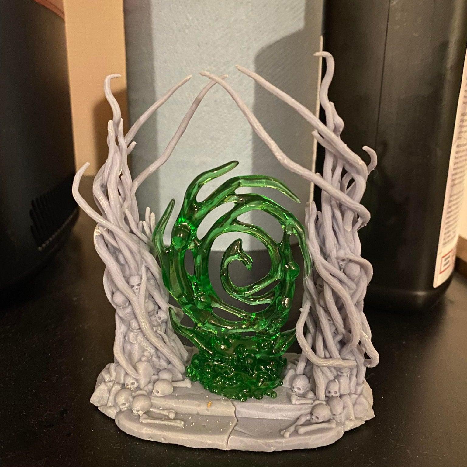 3D Printed Fantastic Portals and Effects Dark Forest Portal 28mm - 32mm D&D Wargaming