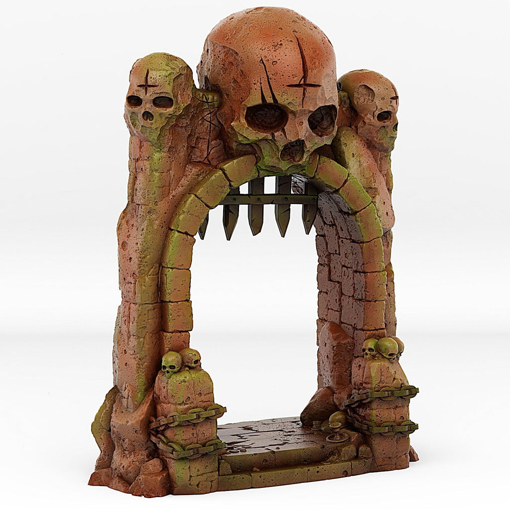 3D Printed Fantastic Portals and Effects Dungeon Entrance Portal 28mm - 32mm D&D Wargaming