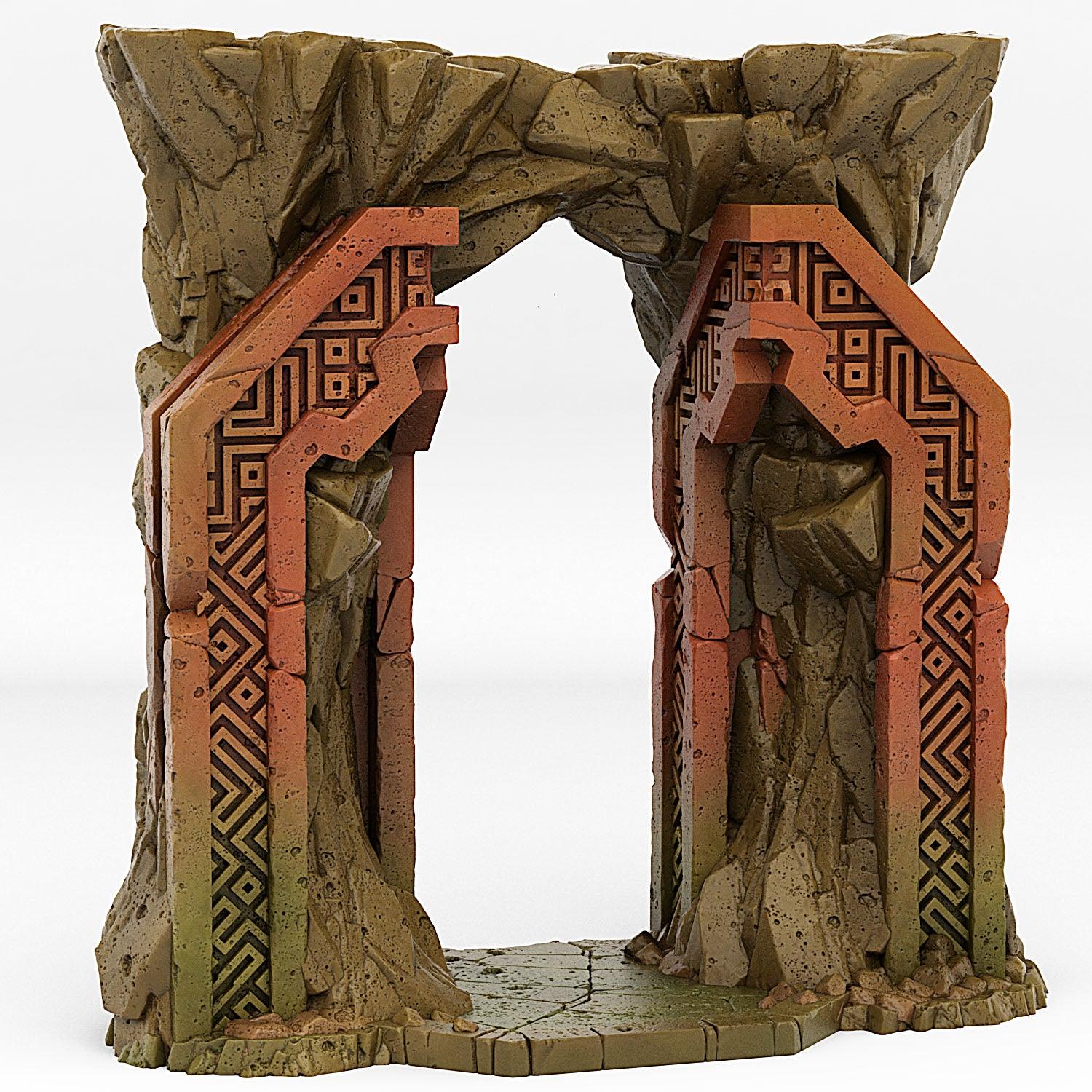 3D Printed Fantastic Portals and Effects Dwarf Portal 28mm - 32mm D&D Wargaming