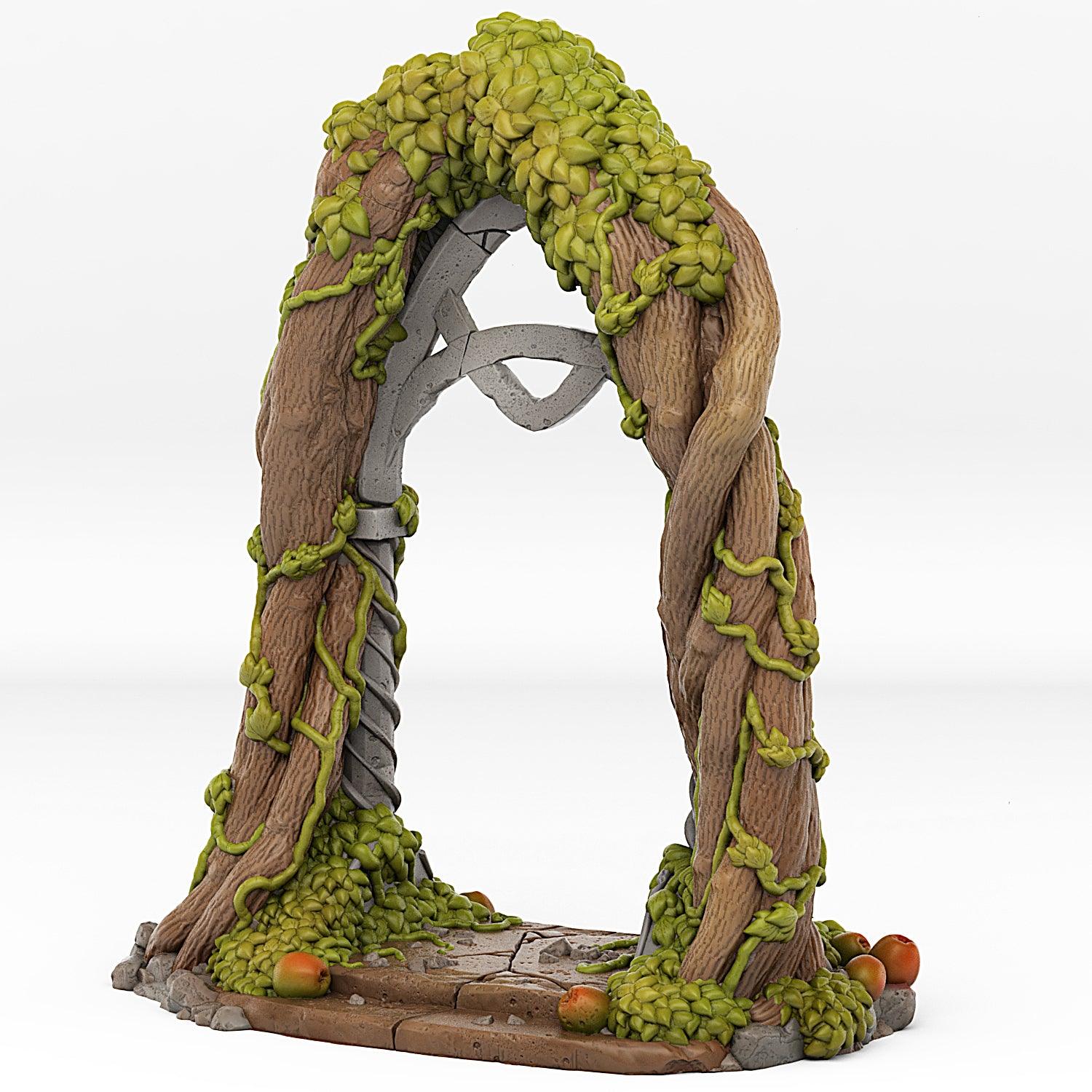 3D Printed Fantastic Portals and Effects Elfic Portal 28mm - 32mm D&D Wargaming