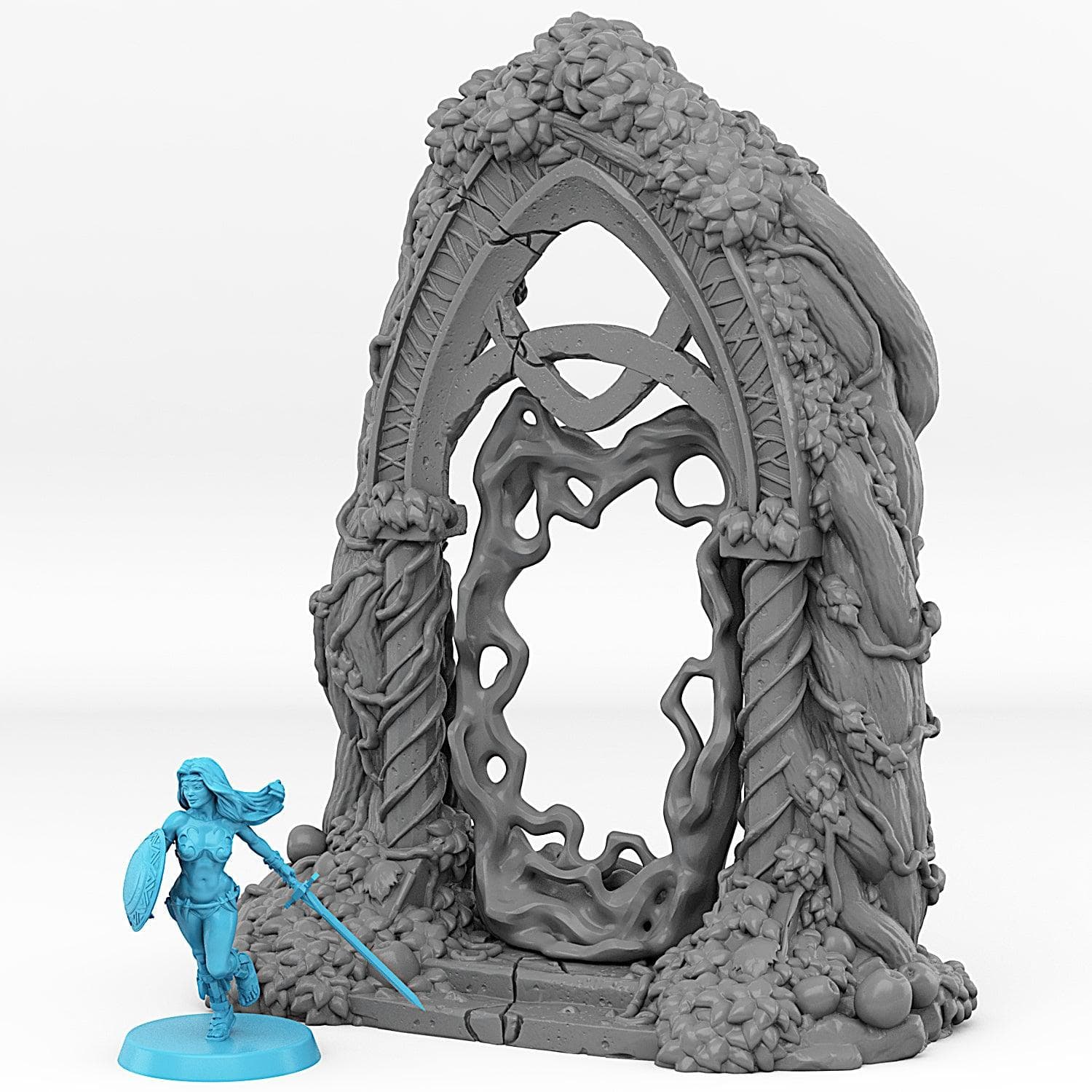 3D Printed Fantastic Portals and Effects Elfic Portal 28mm - 32mm D&D Wargaming