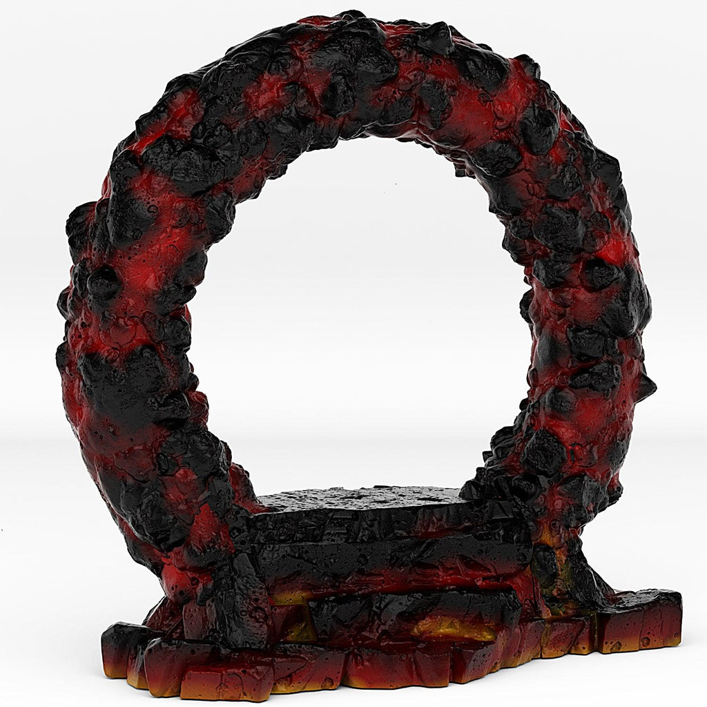 3D Printed Fantastic Portals and Effects Lava Portal 28mm - 32mm D&D Wargaming