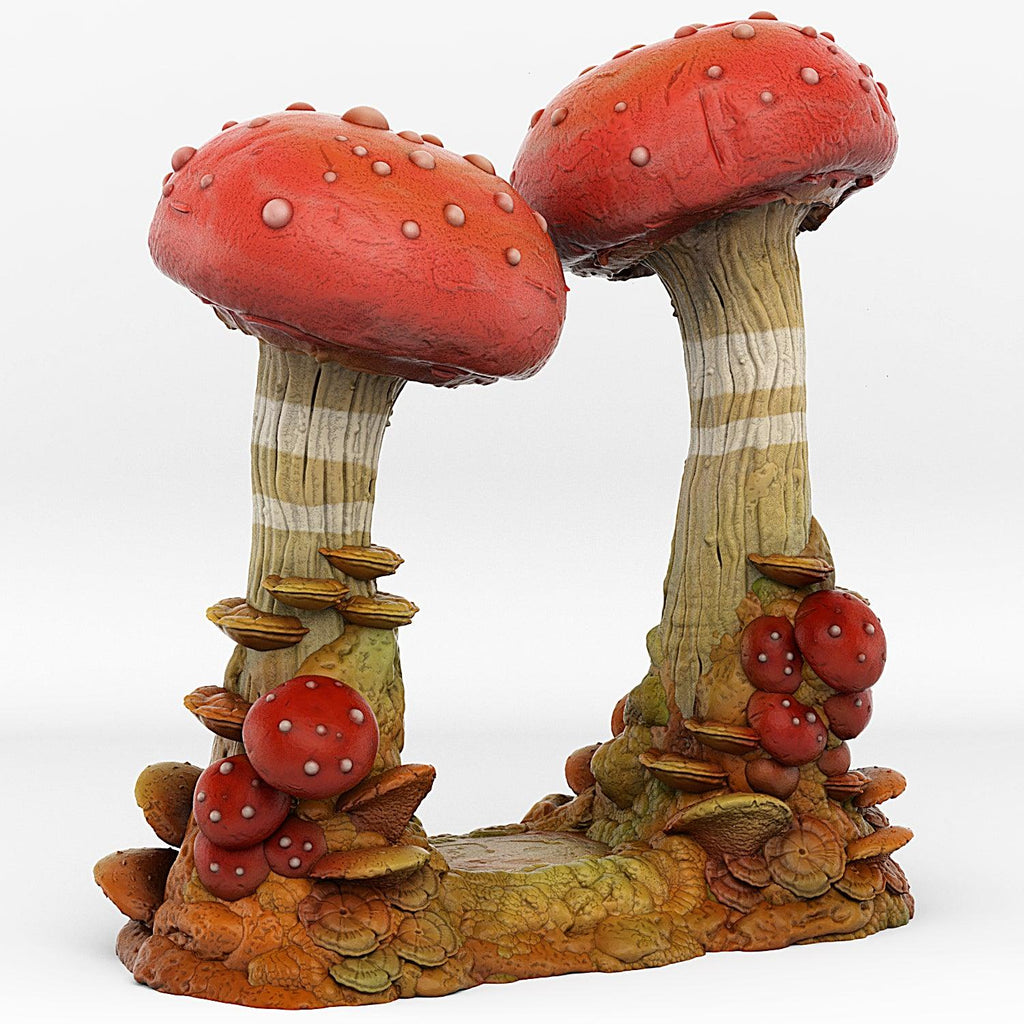 3D Printed Fantastic Portals and Effects Mushrooms Portal 28mm - 32mm D&D Wargaming