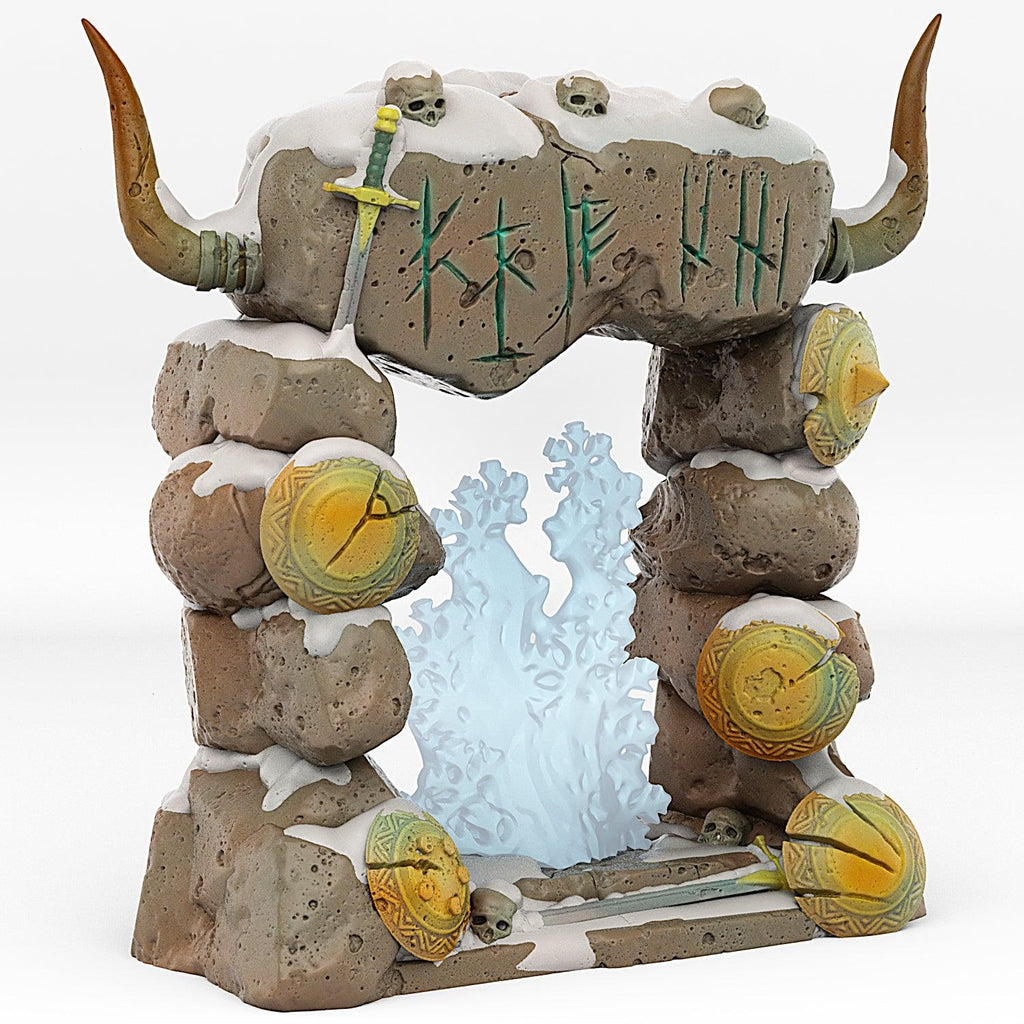 3D Printed Fantastic Portals and Effects Northmen Portal 28mm - 32mm D&D Wargaming