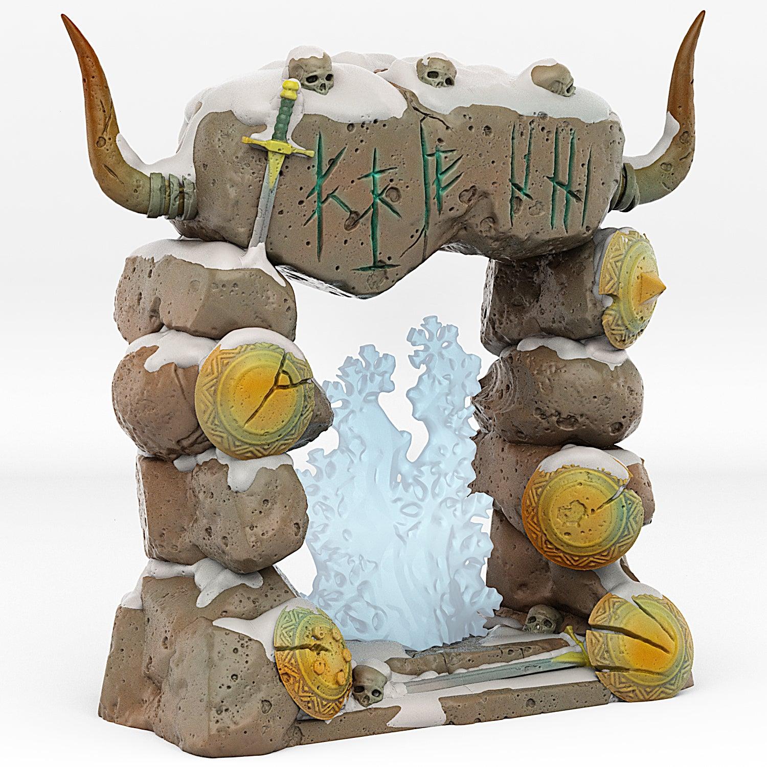 3D Printed Fantastic Portals and Effects Northmen Portal 28mm - 32mm D&D Wargaming