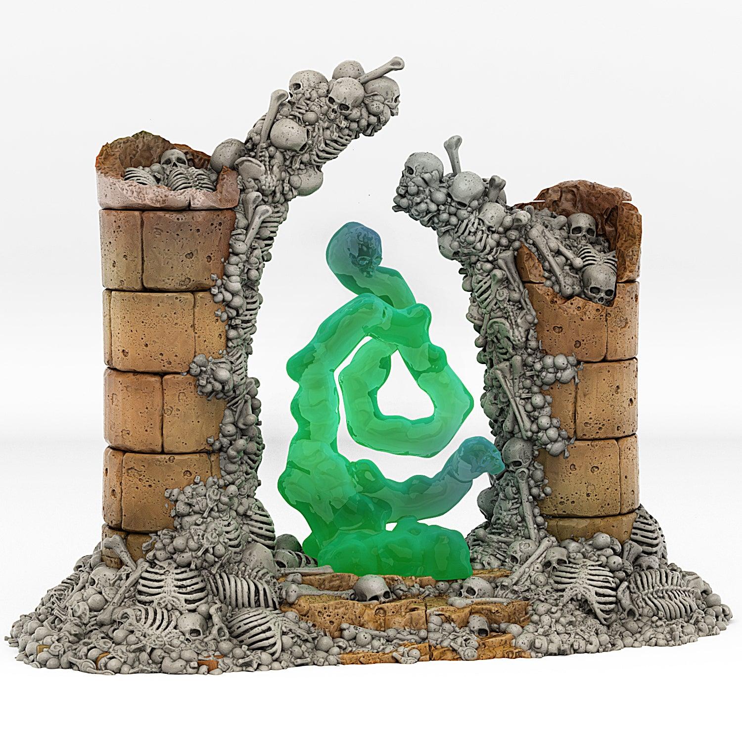 3D Printed Fantastic Portals and Effects Skeletons Portal 28mm - 32mm D&D Wargaming