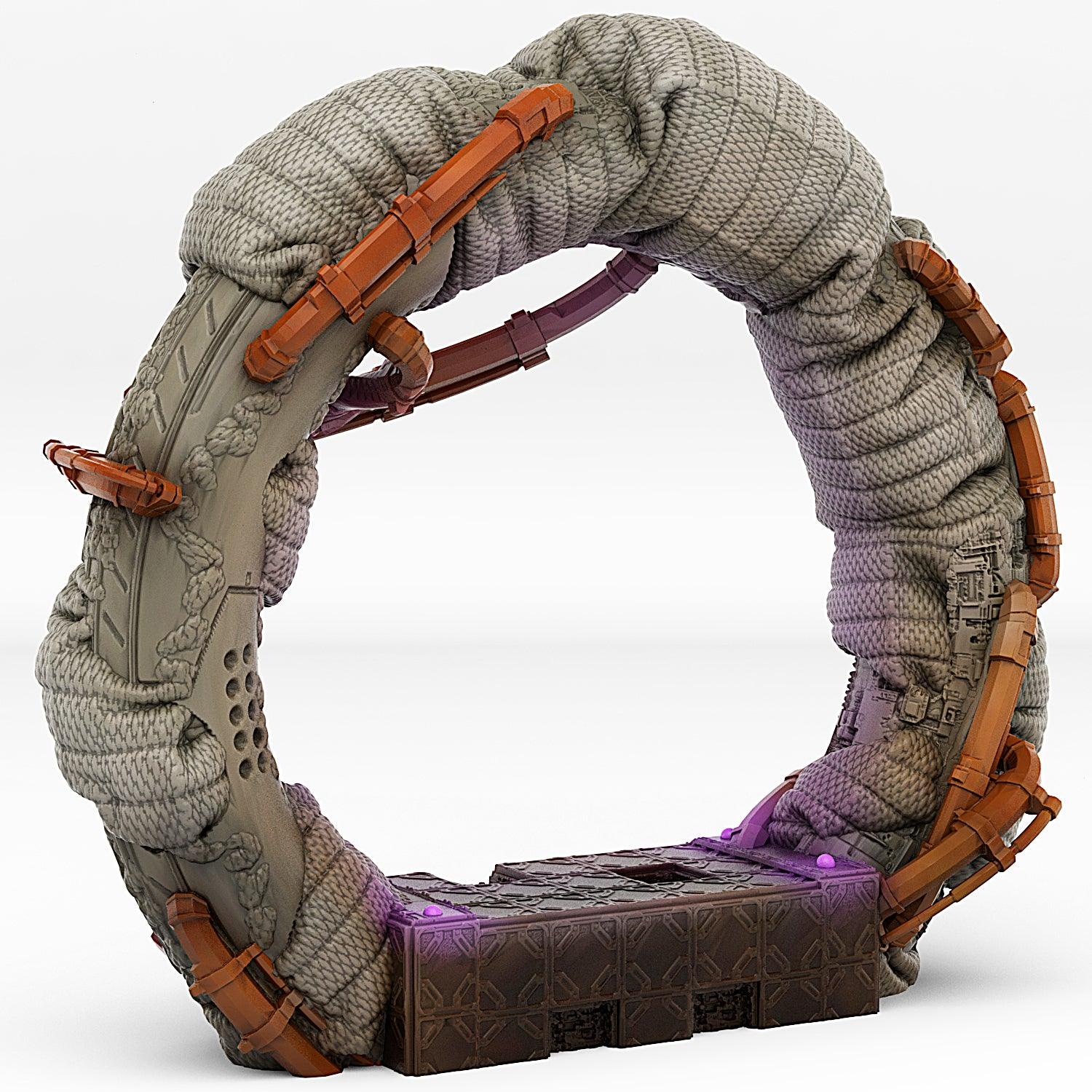 3D Printed Fantastic Portals and Effects Space Ship Portal 28mm - 32mm D&D Wargaming