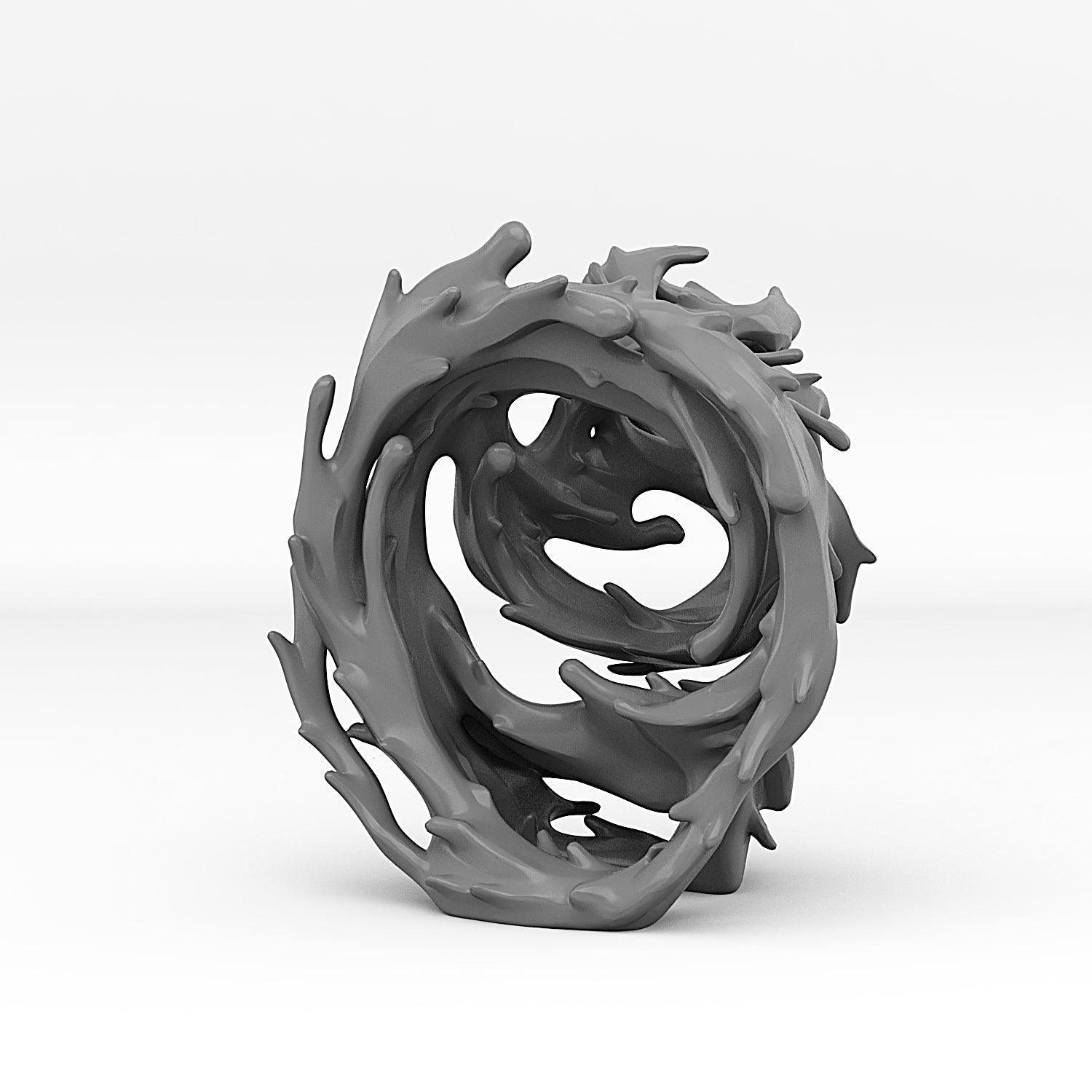 3D Printed Fantastic Portals and Effects Underwater Temple Portal 28mm - 32mm D&D Wargaming