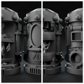 3D Printed Nafarrate Alien Capsule Set Space Orcs 28 32 mm D&D