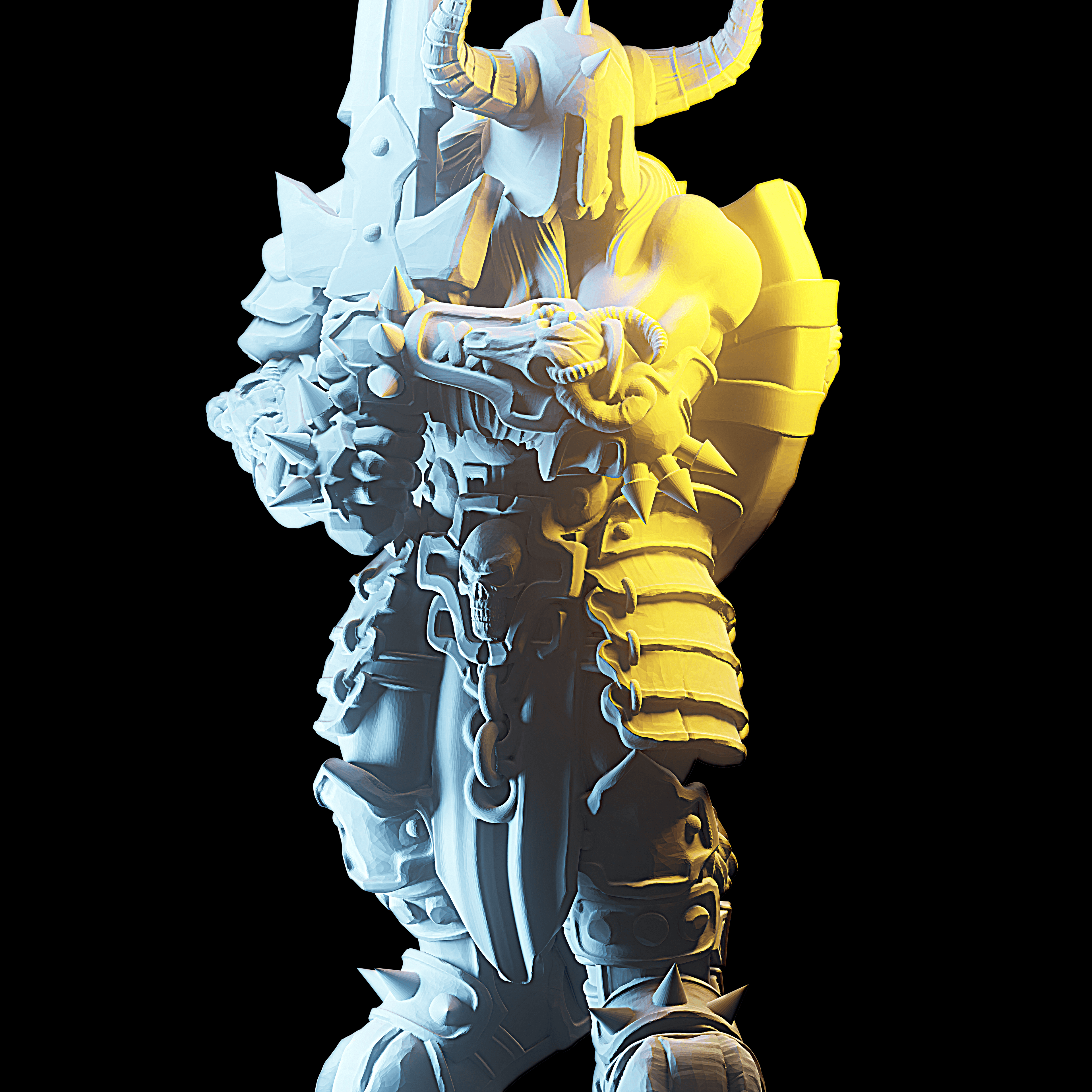 3D Printed Nafarrate - Chaos Vikings Chaos Viking 4 - 28 32 mm D&D